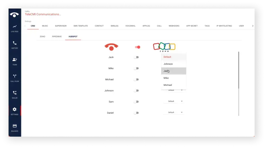 configure user settings